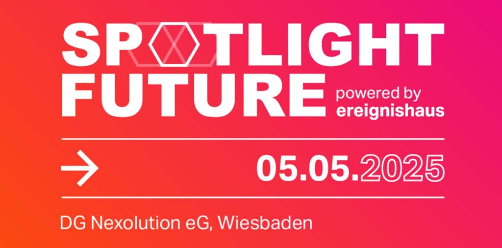 geno kom Werbeagentur GmbH Nachhaltig begeistern – vom Event bis zur Energiewende Nachhaltig 1 Strategie Konzept Design Media Live Marken Spotlight Future begeistert nachhaltig: am 5.5.2025 bei DG Nexolution in Wiesbaden